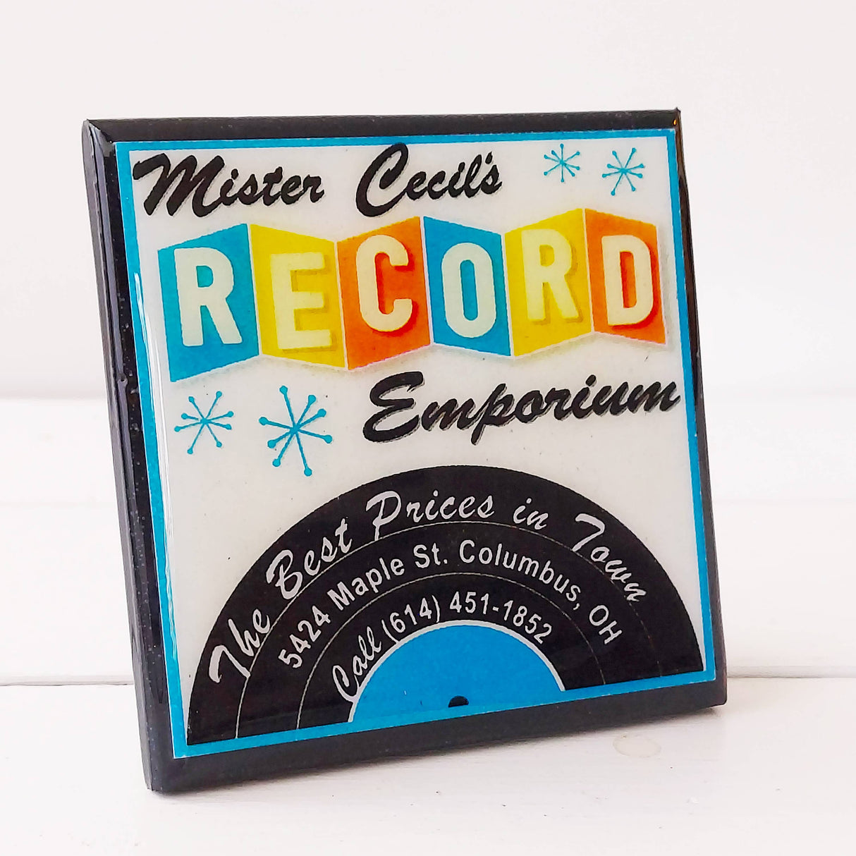 Classic Record Shop Drink Coaster Set