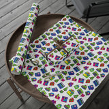 Colorful House and Gifts Printed Wrapping Paper