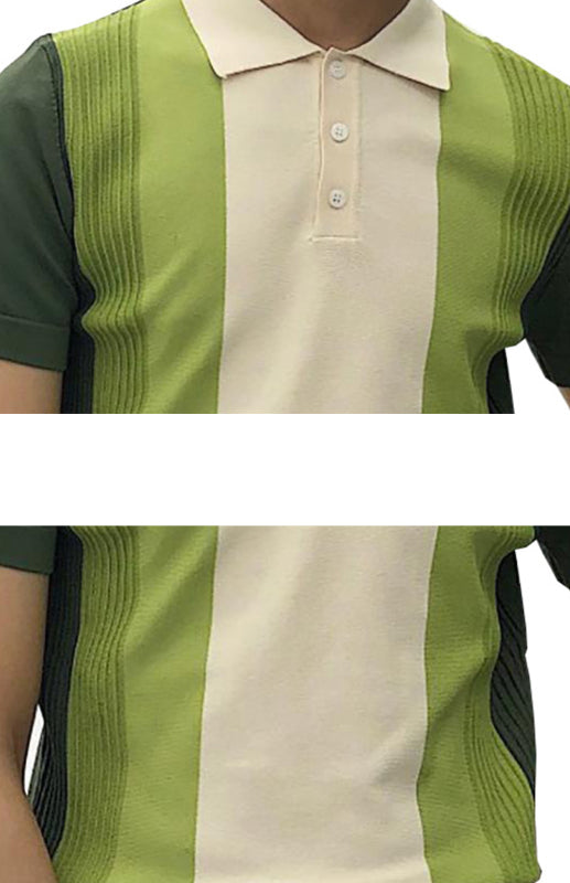 Verdant Fade Slim Fit Knit Polo