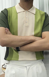 Verdant Fade Slim Fit Knit Polo