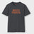 mostly peaceful rust design on grey shirt white background