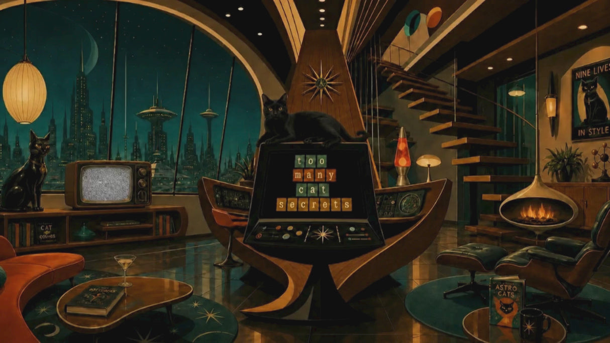 Atomic Safe House: Too Many Cat Secrets Living Art