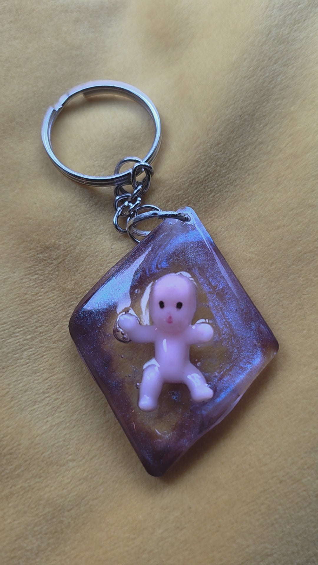 Cute or Creepy Baby Keychain – Cosmic Drift